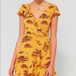 Yellow Wrap Dress